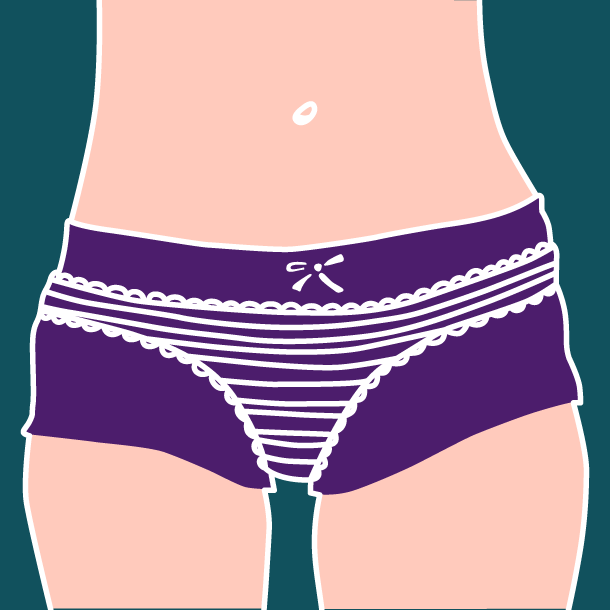 Imagen de una mujer que lleva dos pantalones puestos - Saba